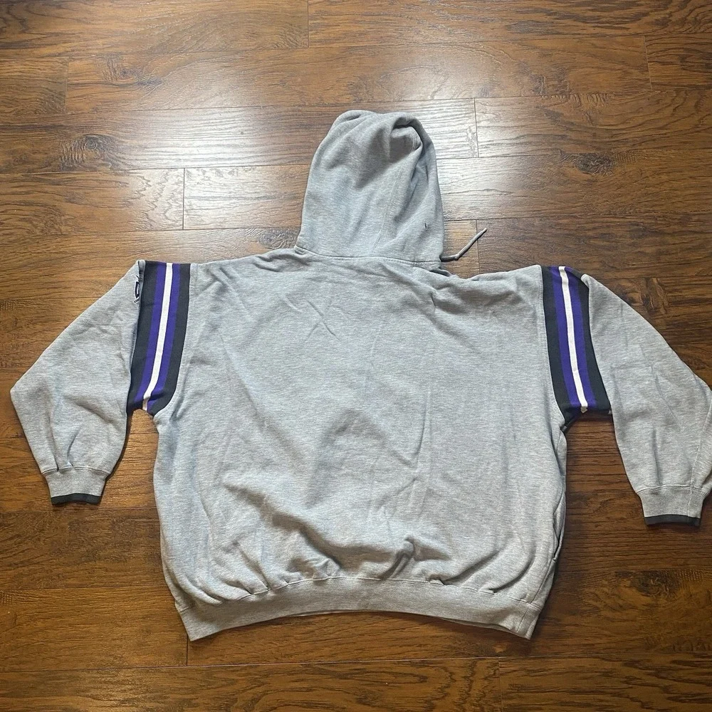 Vtg 90s NBA Sacramento Kings Lee Sport Ringer Hoodie Mens 2XL Sweatshirt